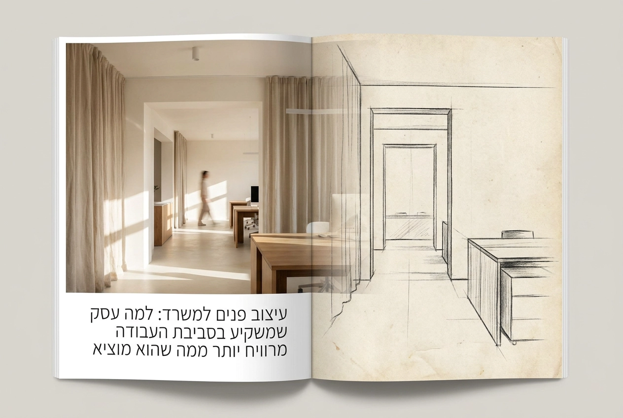 עיצוב פנים למשרד — סביבת עבודה מתוכננת